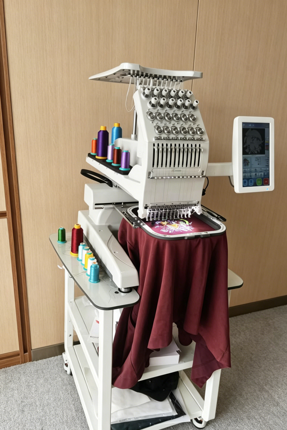 new arrive smart embroidery machines muti needles