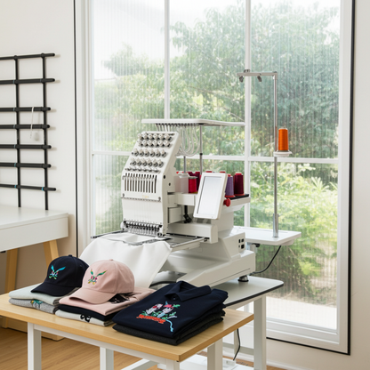 12-Needle Compact Embroidery Machine for Home &  small Business | Sewfun SF1201H1