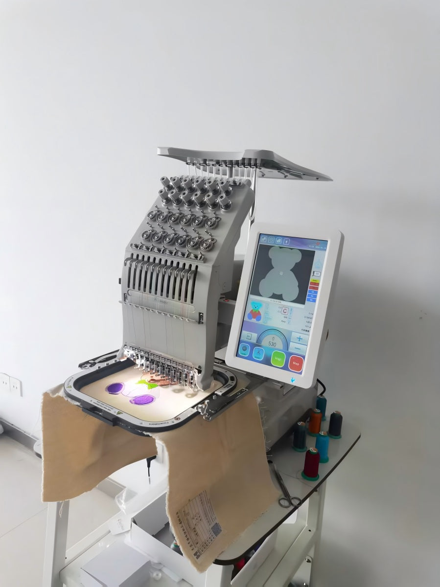 12-Needle Compact Embroidery Machine for Home &  small Business | Sewfun SF1201H1