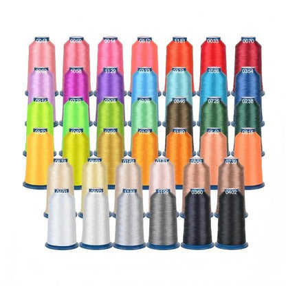 Embroidery polyester thread for auto embroidery machines economic 108D/120D Thread 40pack